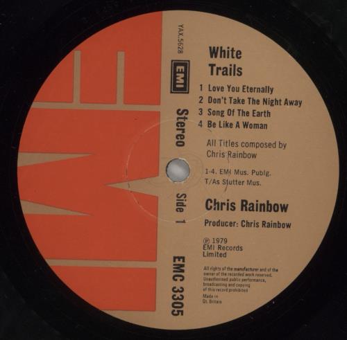 Christopher Rainbow White Trails vinyl LP album (LP record) UK CBOLPWH117587