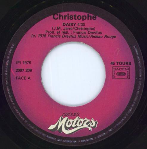 Christophe Daisy 7" vinyl single (7 inch record / 45) French 52V07DA313923