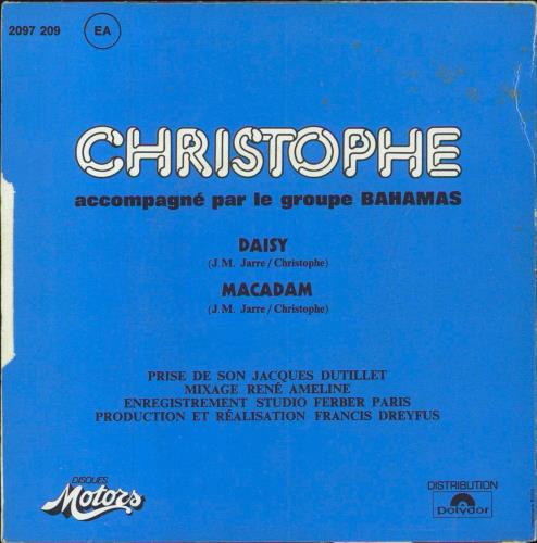 Christophe Daisy 7" vinyl single (7 inch record / 45) French 52V07DA313923