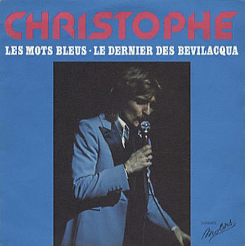 Christophe Les Mots Bleus 7" vinyl single (7 inch record / 45) French 52V07LE313922