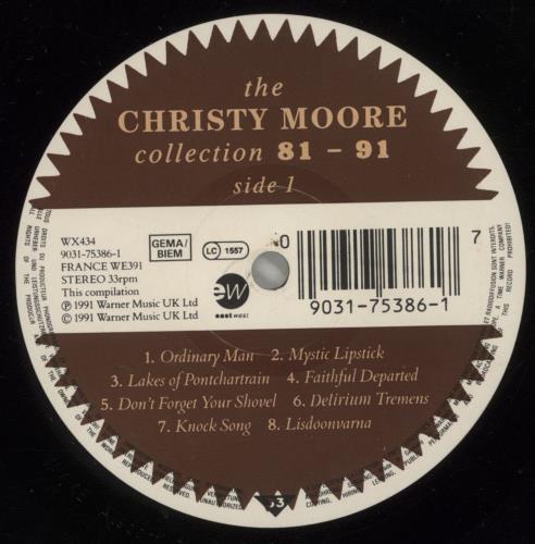 Christy Moore The Christy Moore Collection 81 - 91 vinyl LP album (LP record) UK CMRLPTH881113