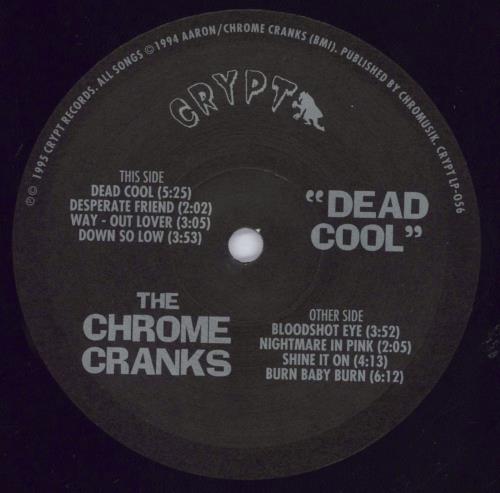 Chrome Cranks Dead Cool vinyl LP album (LP record) US L3VLPDE829310