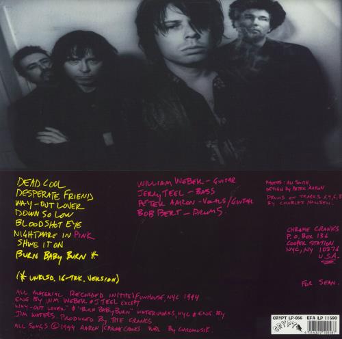 Chrome Cranks Dead Cool vinyl LP album (LP record) US L3VLPDE829310