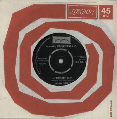 Chubby Checker (At The) Discotheque 7" vinyl single (7 inch record / 45) UK CB207AT303724