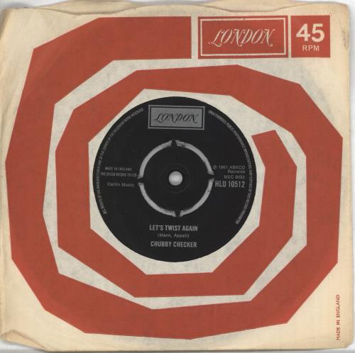 Chubby Checker Let's Twist Again 7" vinyl single (7 inch record / 45) UK CB207LE722083