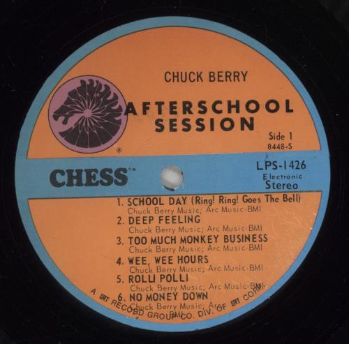 Chuck Berry After School Session vinyl LP album (LP record) US CHKLPAF363386