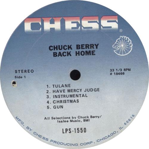 Chuck Berry Back Home vinyl LP album (LP record) US CHKLPBA699721