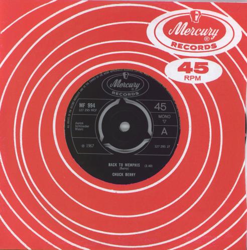 Chuck Berry Back To Memphis 7" vinyl single (7 inch record / 45) UK CHK07BA636977