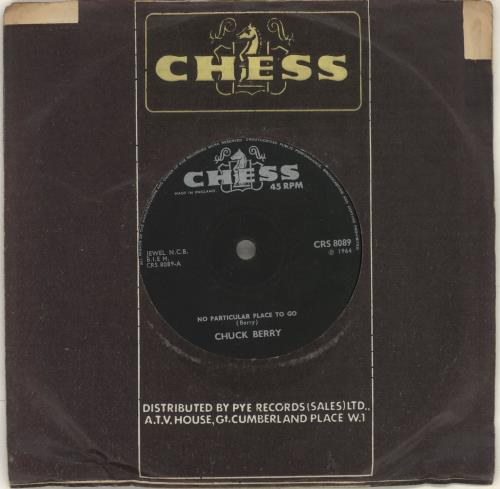 Chuck Berry No Particular Place To Go 7" vinyl single (7 inch record / 45) UK CHK07NO705939