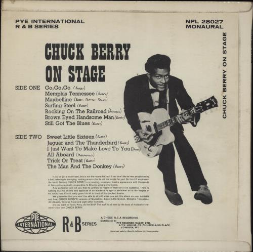Chuck Berry On Stage - WOS vinyl LP album (LP record) UK CHKLPON764374