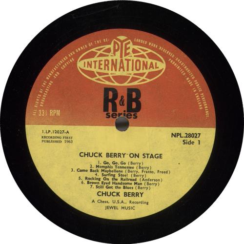 Chuck Berry On Stage vinyl LP album (LP record) UK CHKLPON741033