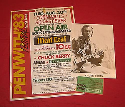 Chuck Berry Penwith '83 memorabilia UK CHKMMPE354794