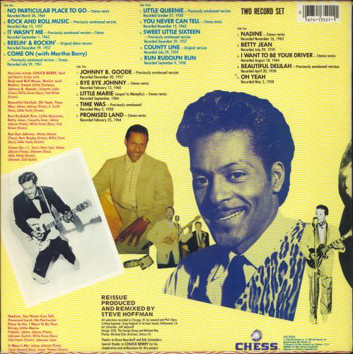 Chuck Berry Rock 'N Roll Rarities 2-LP vinyl record set (Double LP Album) US CHK2LRO781379