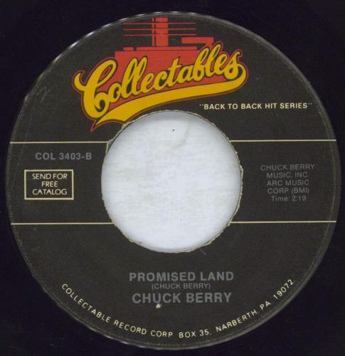 Chuck Berry Sweet Little Sixteen / Promised Land 7" vinyl single (7 inch record / 45) US CHK07SW825183