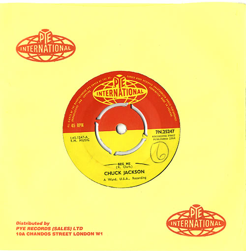 Chuck Jackson Beg Me 7" vinyl single (7 inch record / 45) UK O8407BE628308