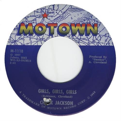 Chuck Jackson Girls, Girls, Girls 7" vinyl single (7 inch record / 45) US O8407GI406486