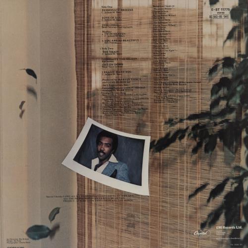 Chuck Jackson Passionate Breezes vinyl LP album (LP record) UK O84LPPA755915