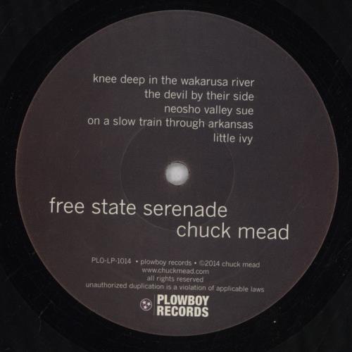 Chuck Mead Free State Serenade vinyl LP album (LP record) US 75XLPFR843429