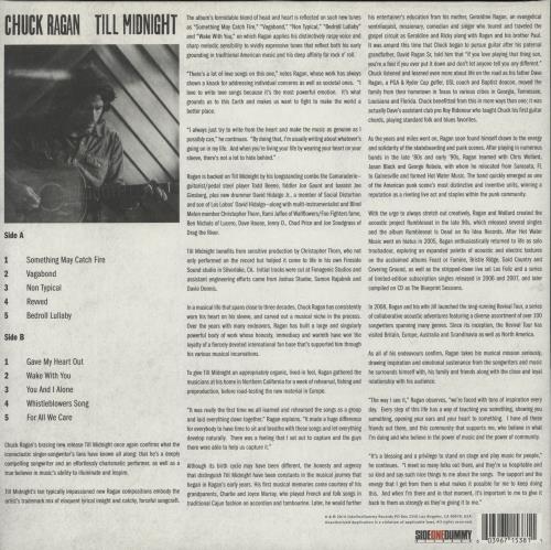 Chuck Ragan Till Midnight vinyl LP album (LP record) US CZVLPTI866676