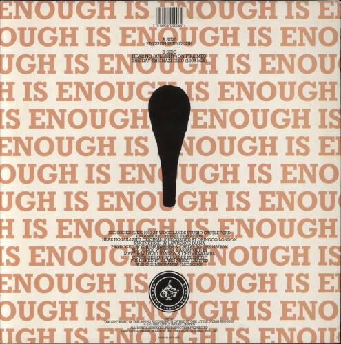 Chumbawamba Enough Is Enough - p/s 12" vinyl single (12 inch record / Maxi-single) UK CHM12EN205396