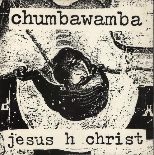 Chumbawamba Jesus H Christ + Poster vinyl LP album (LP record) UK CHMLPJE856488