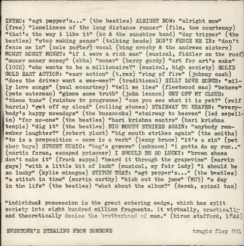 Chumbawamba Jesus H Christ + Poster vinyl LP album (LP record) UK CHMLPJE856488