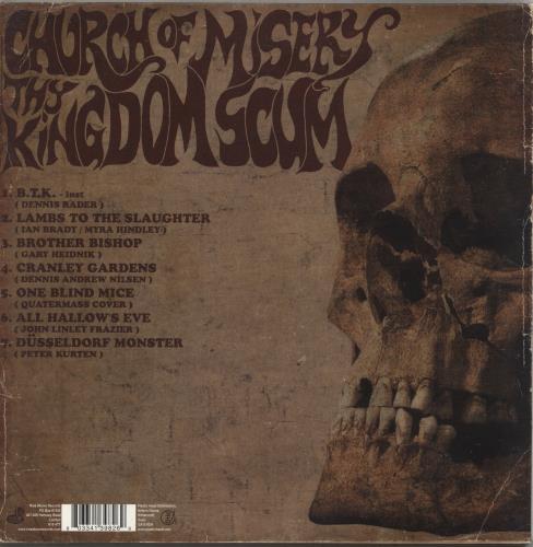 Church Of Misery Thy Kingdom Scum - Gold Vinyl 2-LP vinyl record set (Double LP Album) UK 9O02LTH880306
