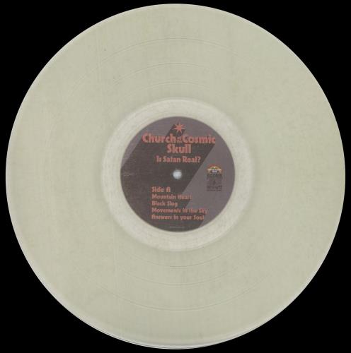 Church Of The Cosmic Skull Is Satan Real? - Clear Vinyl vinyl LP album (LP record) German 68VLPIS835087