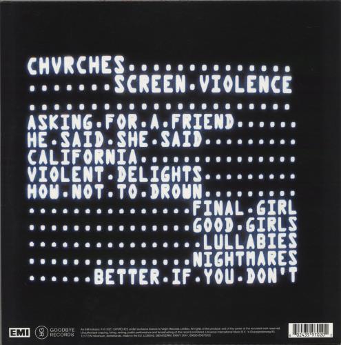Chvrches Screen Violence - Red Vinyl vinyl LP album (LP record) UK E20LPSC880044