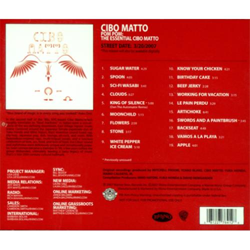 Cibo Matto Pom Pom; The Essential Cibo Matto US Promo CDR acetate (418058)