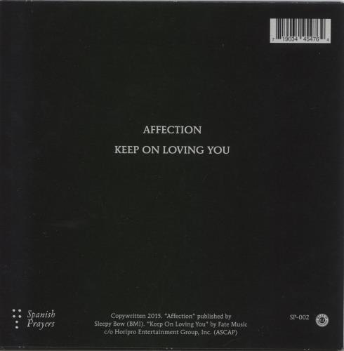 Cigarettes After Sex Affection 7" vinyl single (7 inch record / 45) UK 4UH07AF865655