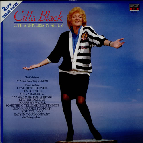 Cilla Black 25th Anniversary Album 2-LP vinyl record set (Double LP Album) UK CIL2LTH231382