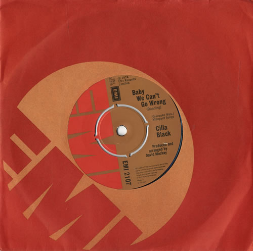 Cilla Black Baby We Can't Go Wrong 7" vinyl single (7 inch record / 45) UK CIL07BA61244
