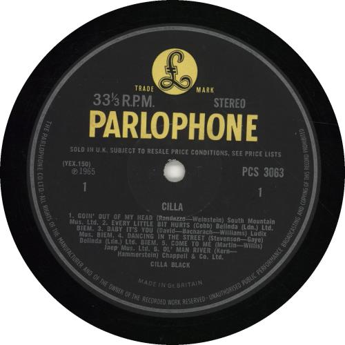 Cilla Black Cilla vinyl LP album (LP record) UK CILLPCI697260