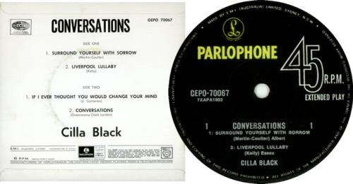 Cilla Black Conversations EP 7" vinyl single (7 inch record / 45) Australian CIL07CO420867