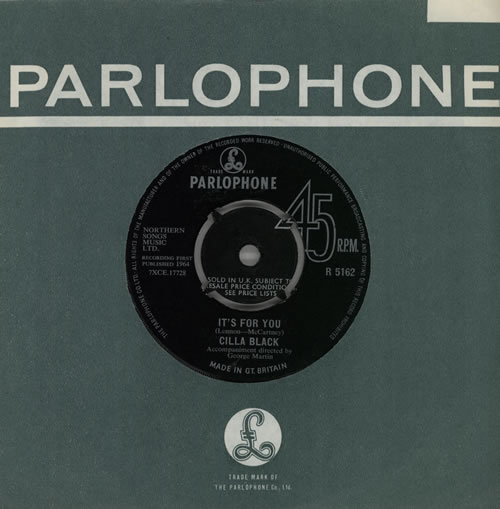 Cilla Black It's For You - Oriole Press 7" vinyl single (7 inch record / 45) UK CIL07IT571237