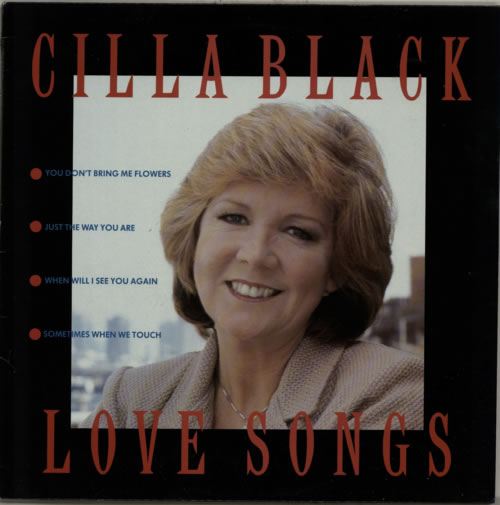 Cilla Black Love Songs UK vinyl LP album (LP record) (585562)