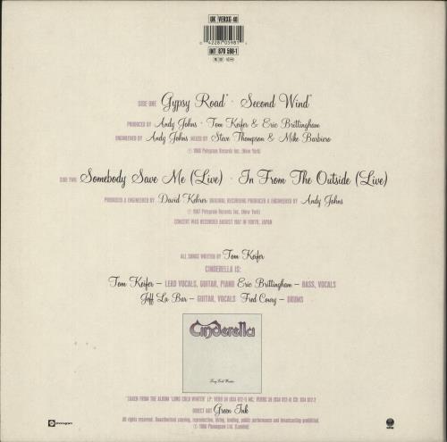 Cinderella Gypsy Road - White Vinyl 12" vinyl single (12 inch record / Maxi-single) UK CIN12GY98144