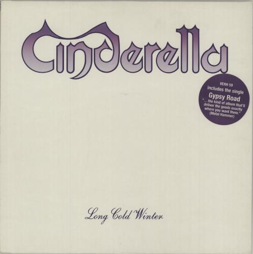 Cinderella Long Cold Winter - Stickered vinyl LP album (LP record) UK CINLPLO687203