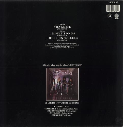 Cinderella Shake Me 12" vinyl single (12 inch record / Maxi-single) UK CIN12SH865097