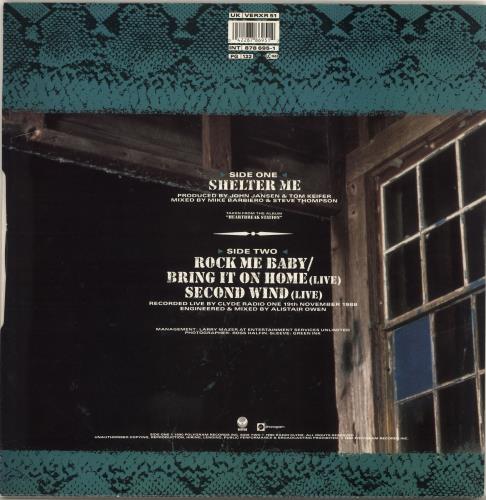 Cinderella Shelter Me 12" vinyl single (12 inch record / Maxi-single) UK CIN12SH185370