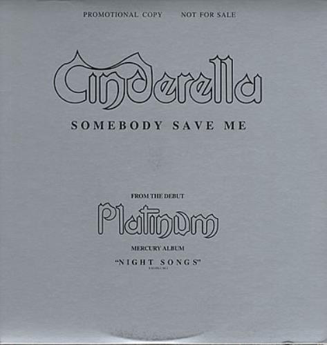 Cinderella Somebody Save Me 12" vinyl single (12 inch record / Maxi-single) US CIN12SO383437