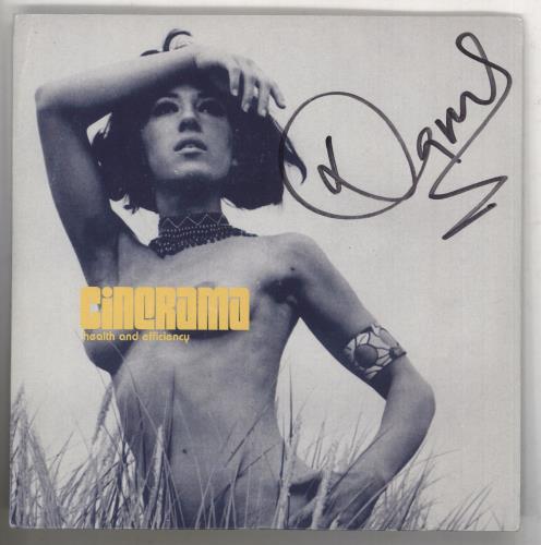 Cinerama Health And Efficiency - Autographed 7" vinyl single (7 inch record / 45) UK C\N07HE739195