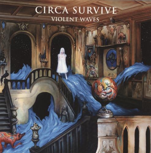 Circa Survive Violent Waves - Yellow and Blue Swirl w/ Black Splatter 2-LP vinyl record set (Double LP Album) UK O512LVI862606