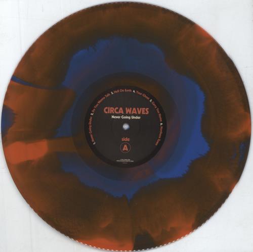 Circa Waves Never Going Under - Starburst Orange & Blue Vinyl vinyl LP album (LP record) UK G8ULPNE812328