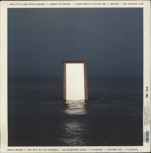 Circa Waves What's It Like Over There? - Dark Blue With White Marble Vinyl - Autographed vinyl LP album (LP record) UK G8ULPWH840303