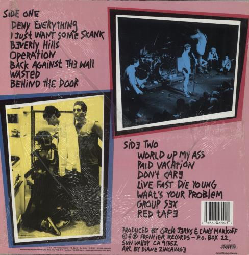 Circle Jerks Group Sex vinyl LP album (LP record) US CIRLPGR862997