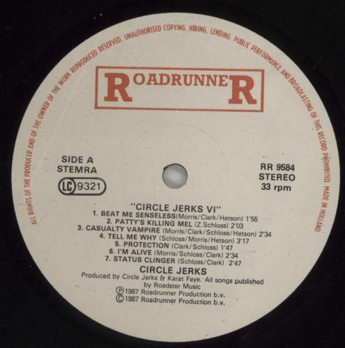Circle Jerks VI vinyl LP album (LP record) Dutch CIRLPVI590370