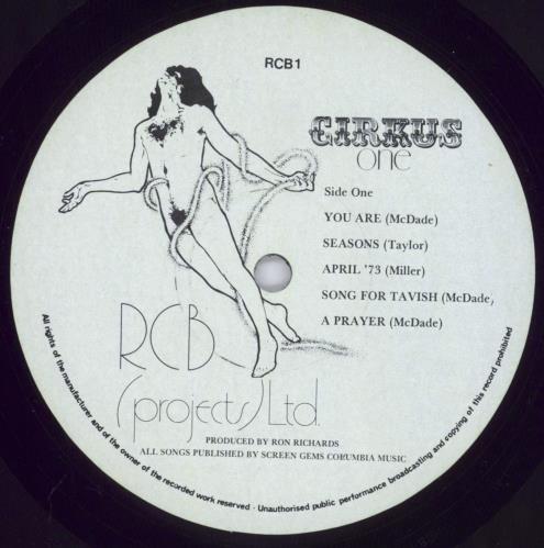 Cirkus One - 1st vinyl LP album (LP record) UK CRXLPON831955