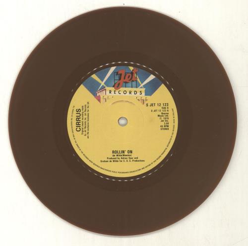 Cirrus Rollin' On - Brown Vinyl 7" vinyl single (7 inch record / 45) UK C6T07RO702366